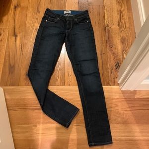 Skyline Skinny Paige Denim jeans, dark rinse, size 24